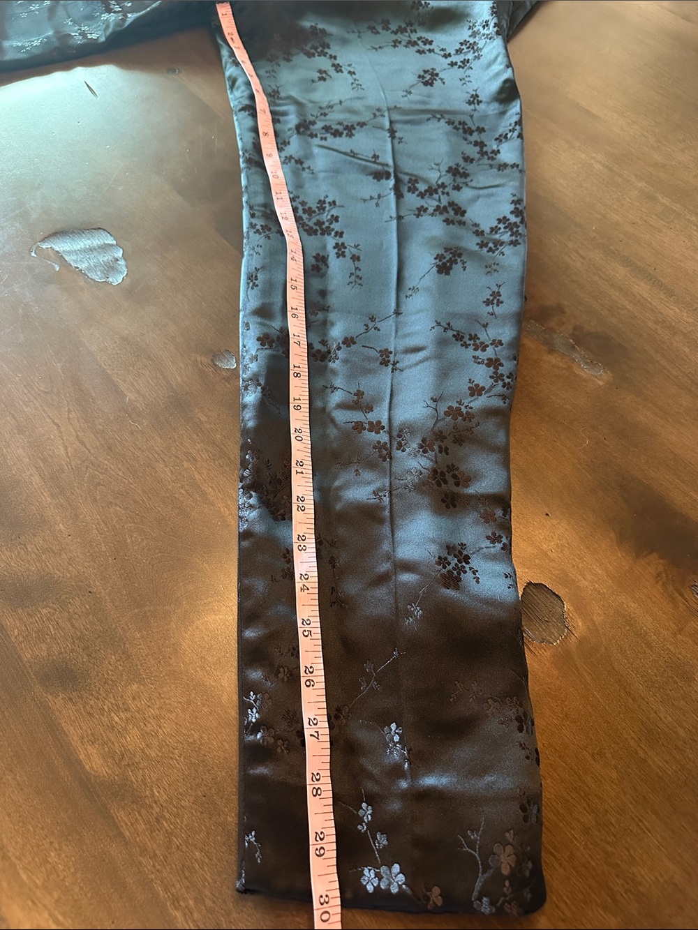 Vintage 90’s Express Black Floral Jacquard Tapered Pants Size 5/6 - Picture 9 of 9